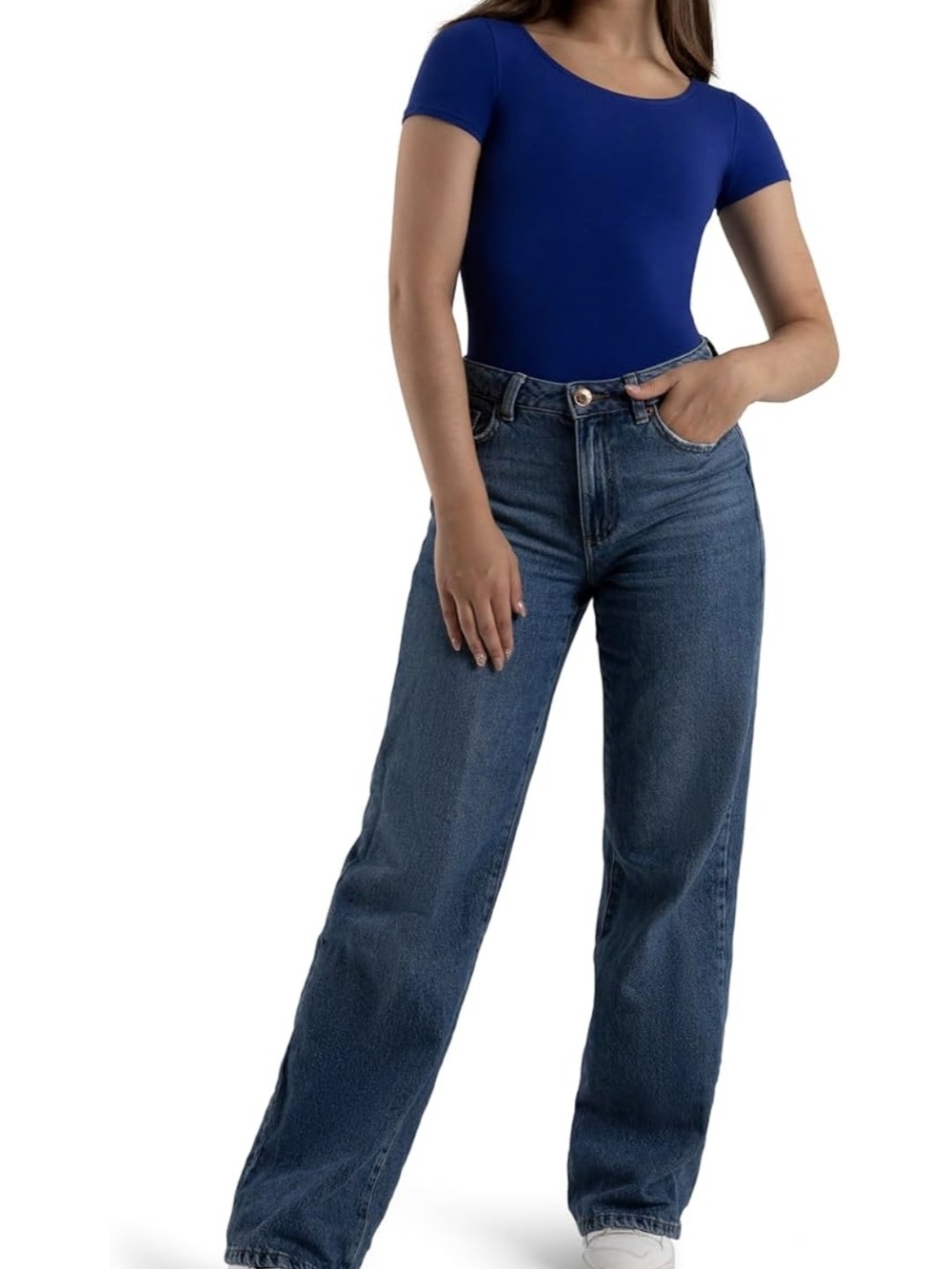 ​Capezio Classic Short Sleeve Leotard Scoop Neck Ballet Top XL - Picture 2 of 7